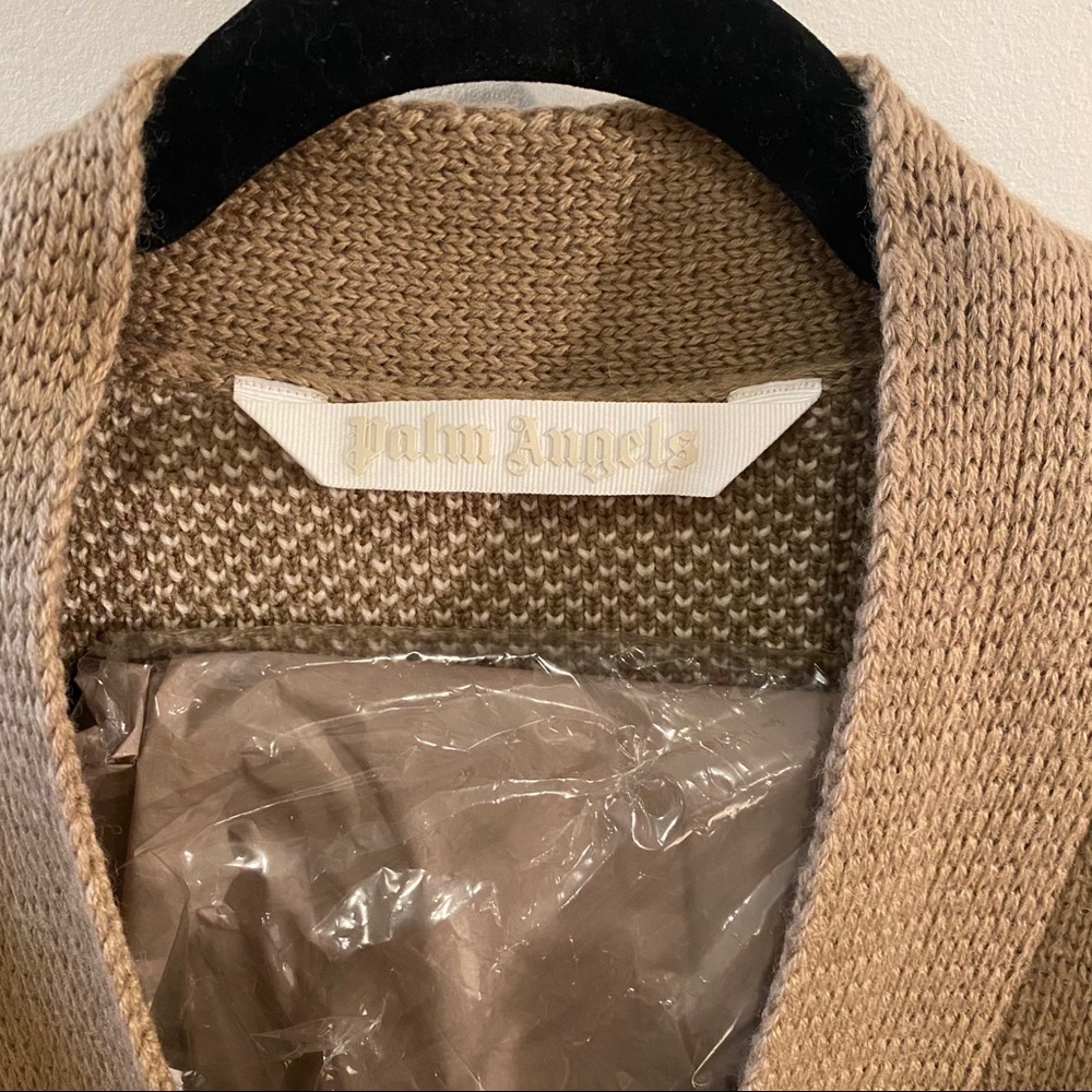 Palm Angels Women’s Brown Wool Cardigan - Picture 3 of 7